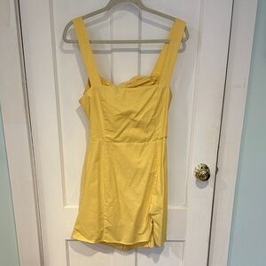 Charlie Holiday Butter Yellow Mini Dress